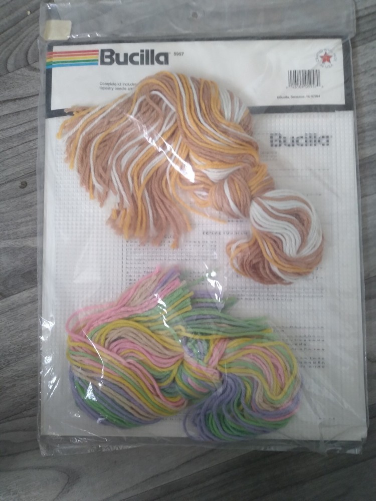 Bucilla 3D Needlepoint Kit Spring Basket Coasters #5957
