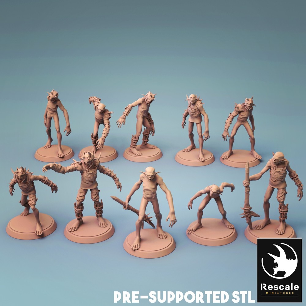 Goblins by Rescale Miniatures | D&D | DnD | Print on Demand