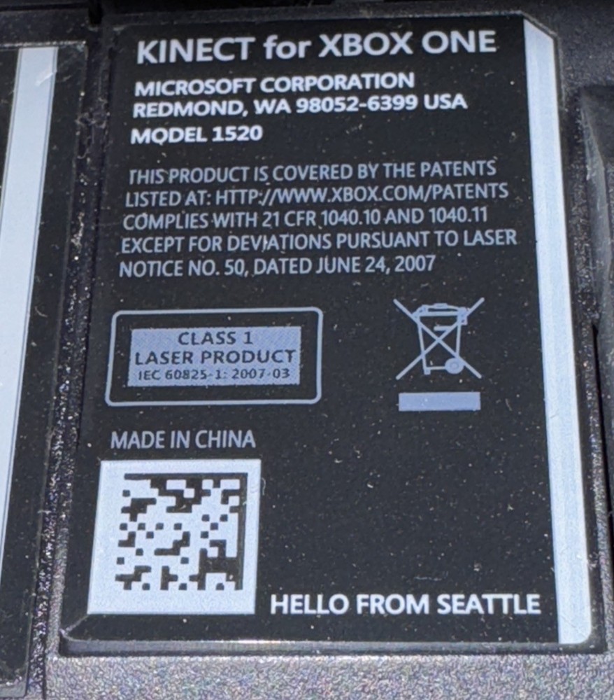 Original Microsoft Xbox One 1520 KINECT Connect Sensor Camera Bar