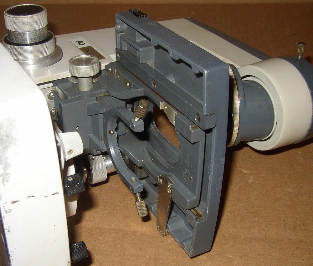 American Optical AO MicroStar One-Ten Microscope + Objectives Condenser *Clean*