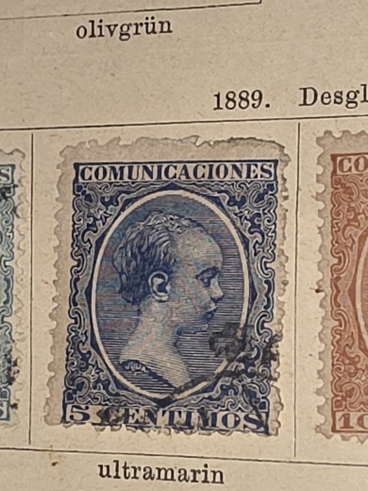 Foreign Spanien 5c Stamp Used - #I223