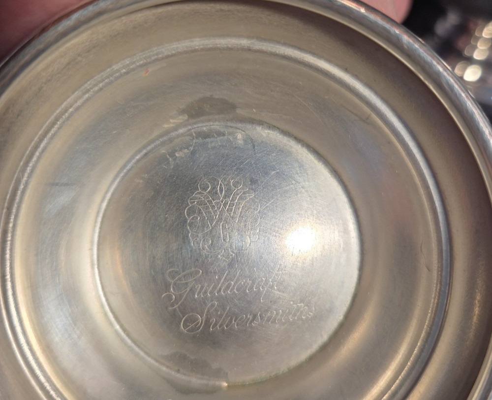 Guildcraft Silversmiths Creamer & Open Sugar