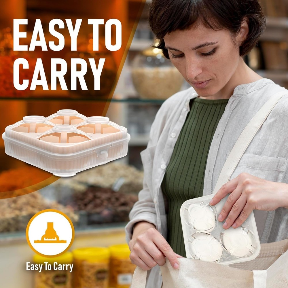 Durable and Stackable Egg Container - Ideal for Outdoor Adventures & Kitchens