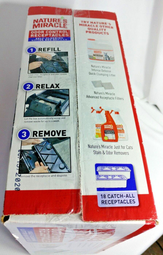 Nature’s Miracle Odor Control Receptacles First Gen 18 Count NOB