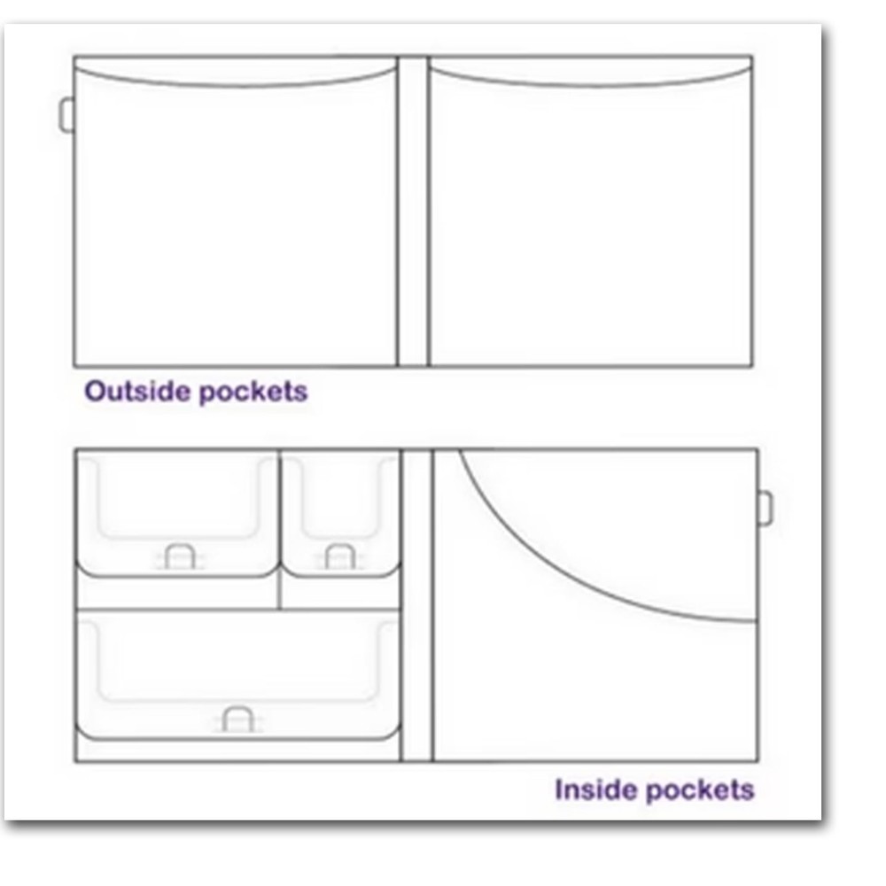 Totally Tiffany Fab File tabbed Pockets Scraprack Pages