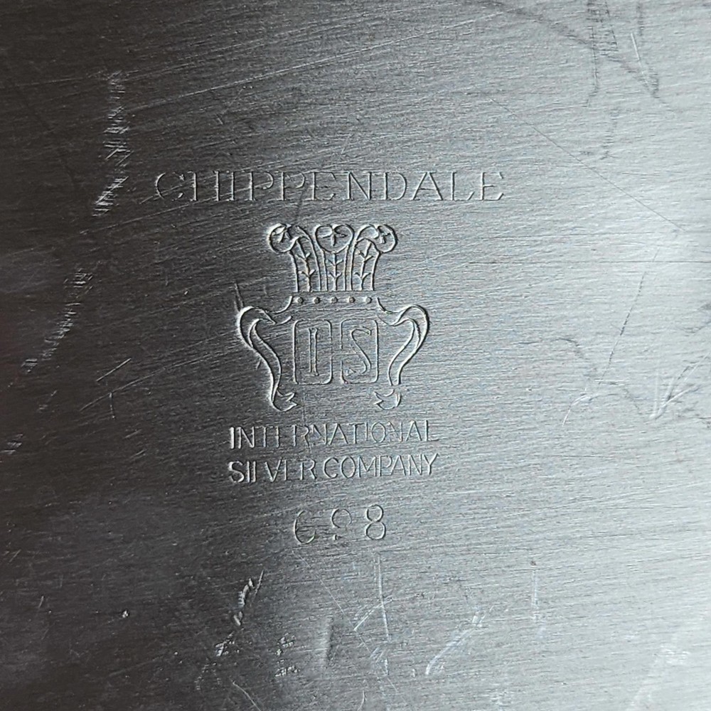 Vintage Silver Plated "Chippendale" Divided & Covered Vegetable Platter