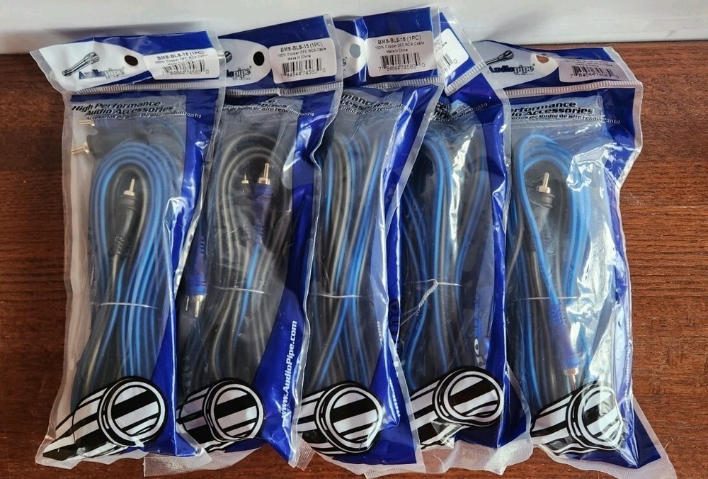 Audiopipe Superflex BMS-BLS RCA 20ft 3Pk