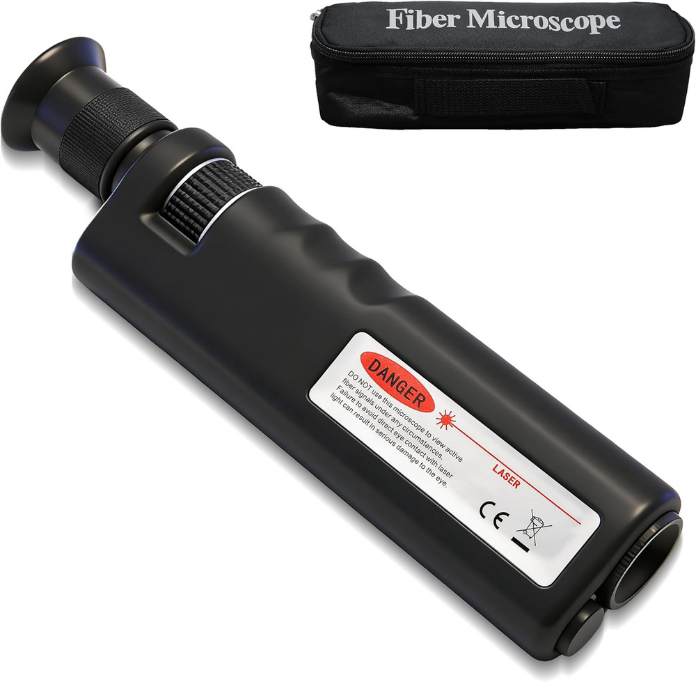 Fiber Optical Microscope 400X Magnification Cable Inspection Microscope Includes