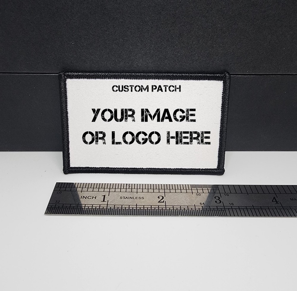 Custom Morale Patch 2"x3" Text/Image Personalized Sublimation (no minimums!)