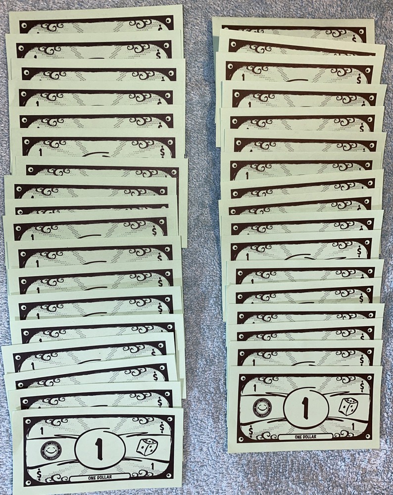 Late for the Sky Florida opoly Game Replacement Piece 35 $1 Bills