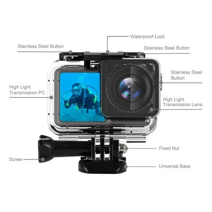 Super Dive Waterproof Housing Protective Case for Osmo Action