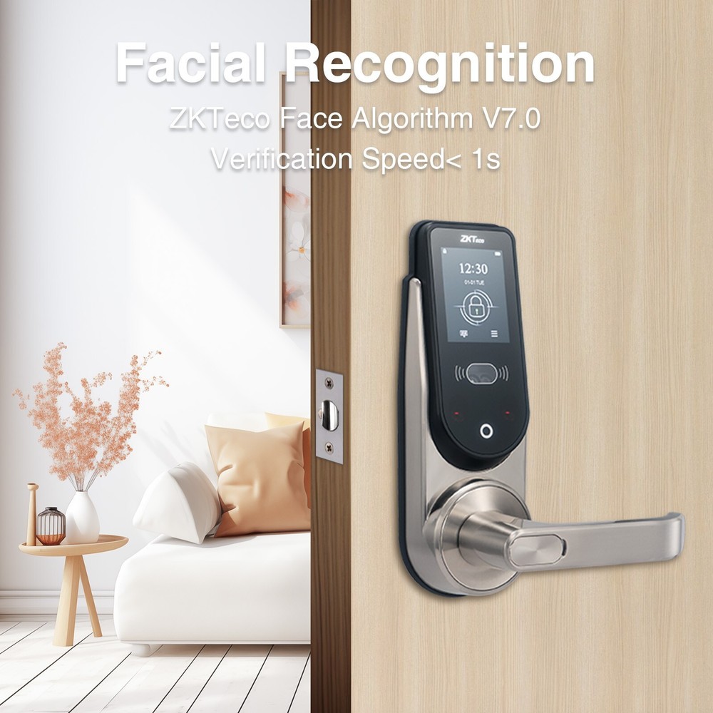 ZKTeco HBL200 Smart Door Lock with Facial Recognition Passcode Biometric Lock