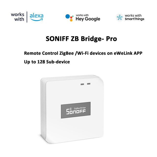 SONIFF Zigbee 3.0 Bridge Pro Remote Control For eWeLink APP Up to 128 Sub-device