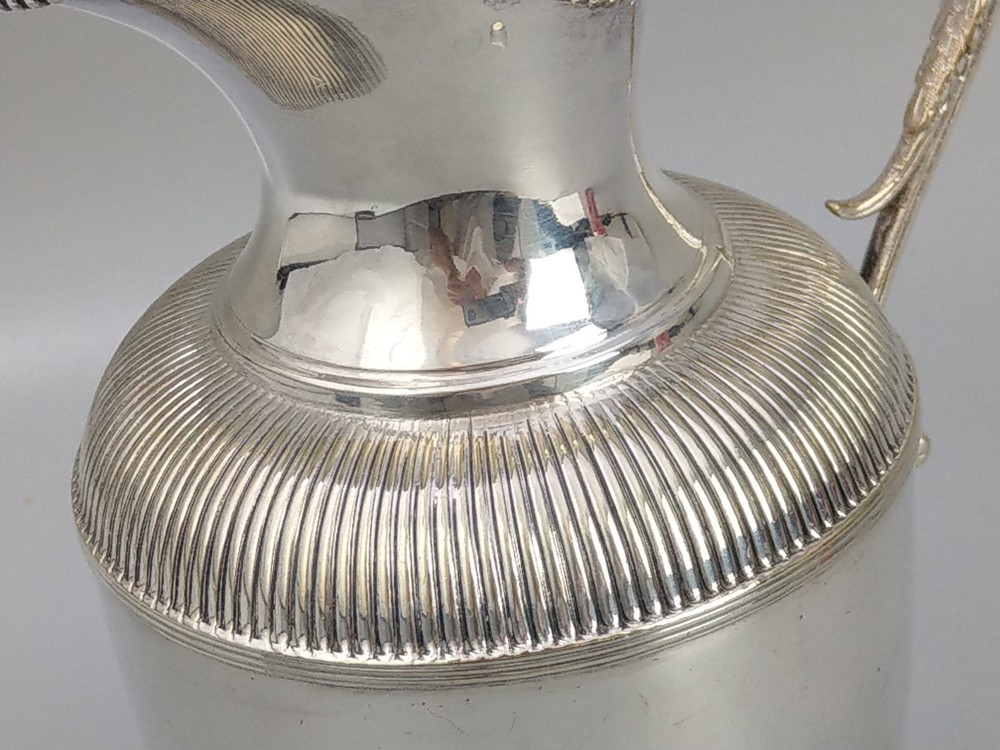 Antique syrup pitcher silver plated by Robert Pringle