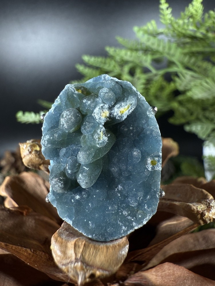 Blue Plumbogummite Ring Jewelry, Unique handmade crystal ring，Adjustable Ring