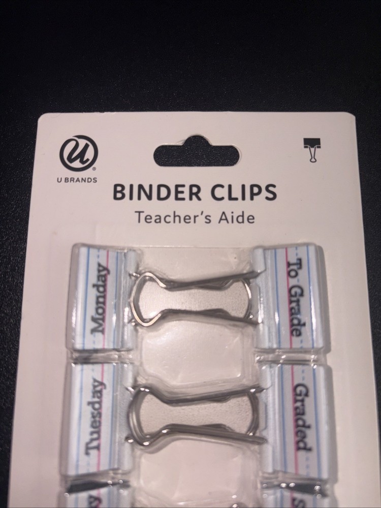 Binder Clips Teachers Aide 10 Count