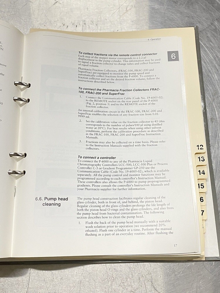 Pharmacia BioPilot System Part 2 - Users Guide / Instructions Manual