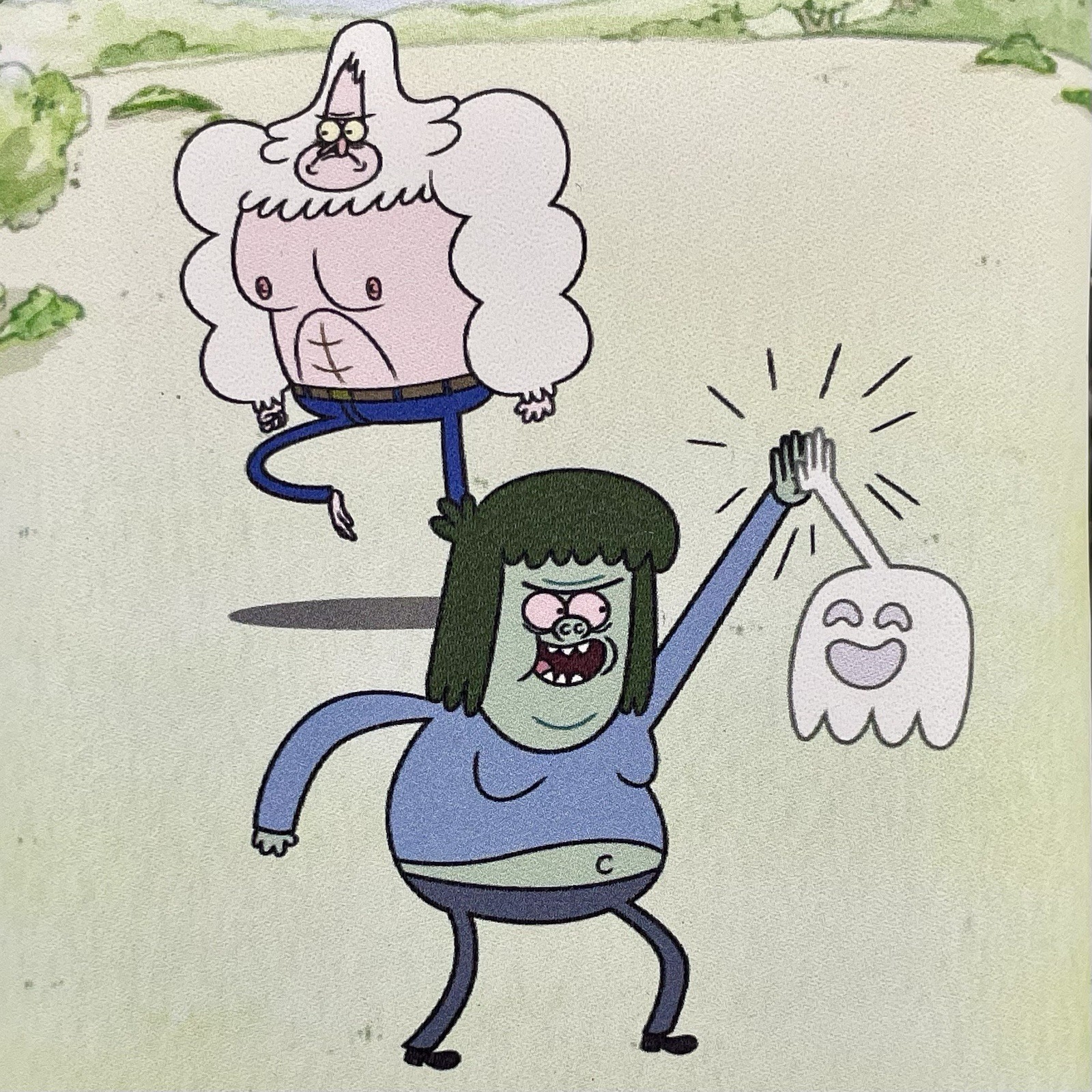 Regular Show Trifold Wallet With Chain Mordecai And Rigby