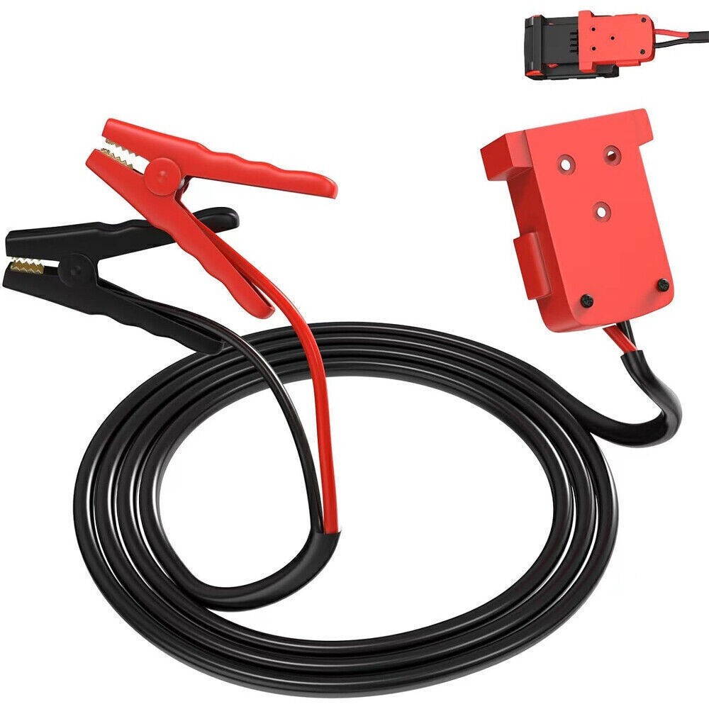 5.9FT Jumper Cable Clamps For Milwaukee 18V Li-ion Battery Jumper Starter 8AWG