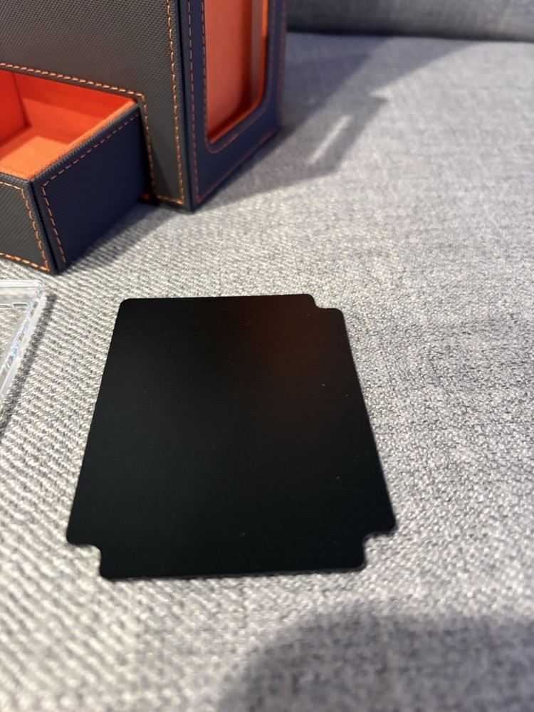 Mage Tech Card Deck Box For MTG Commander-Gray & Orange