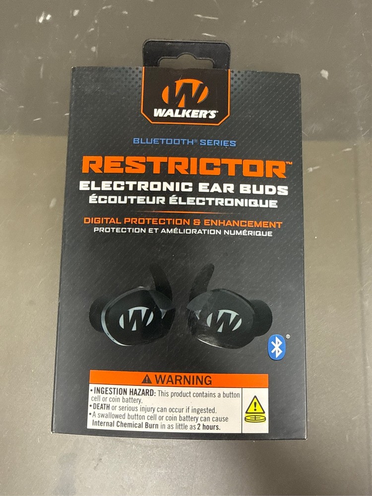 Walker's Restrictor Bluetooth Ear Plugs Black 1