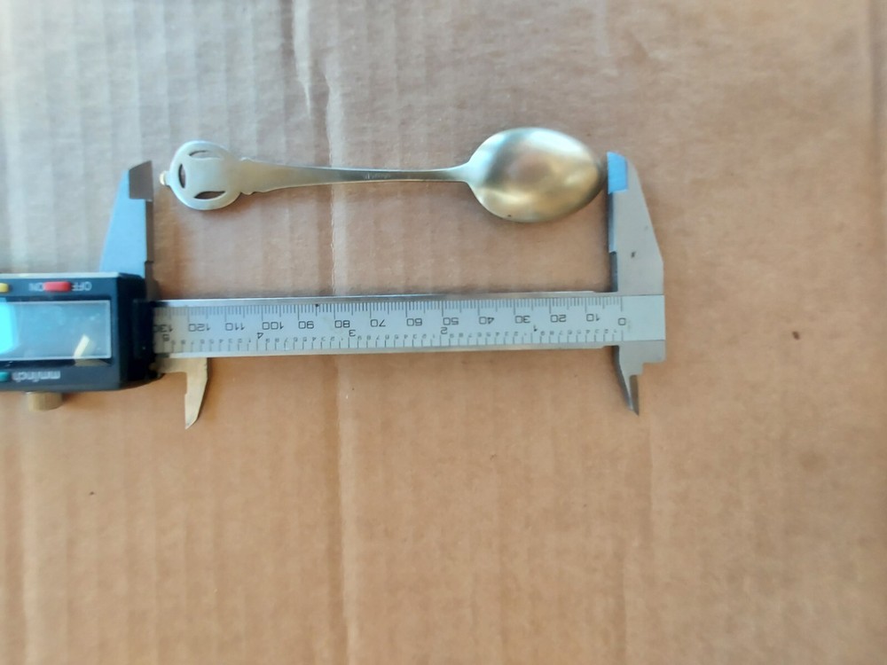 Antique 800 Solid Silver Enamel Decorated Bavaria Spoon Hallmarked