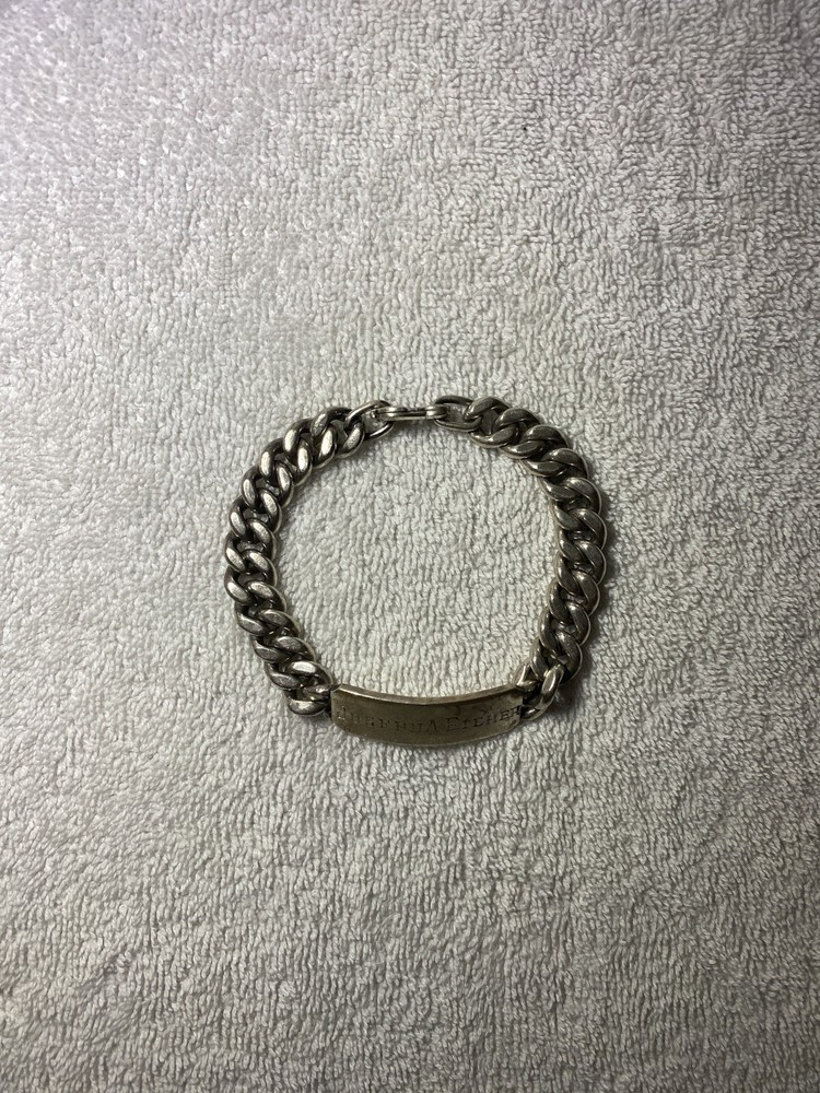 WWII U.S. Coast Guard Sterling Silver ID Bracelet - Joseph A. Eicher 3060-078