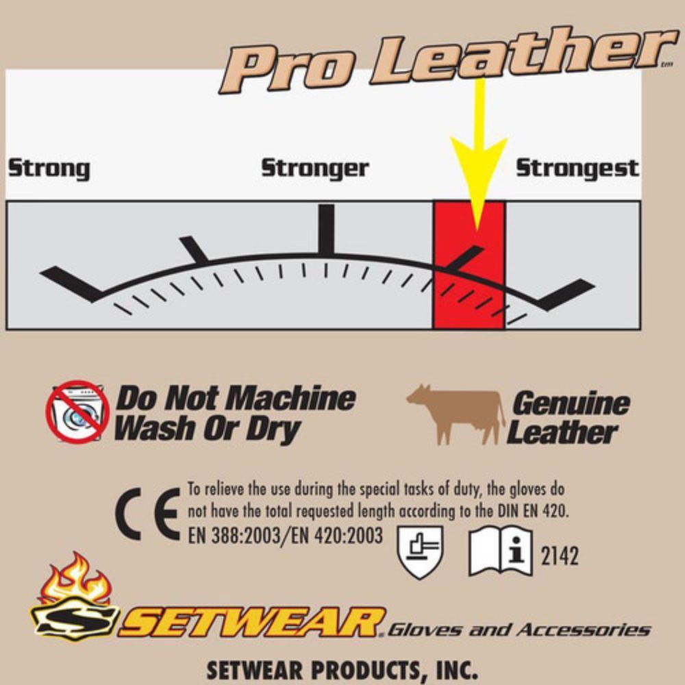 Setwear Pro Leather Gloves (X-Small, Tan)