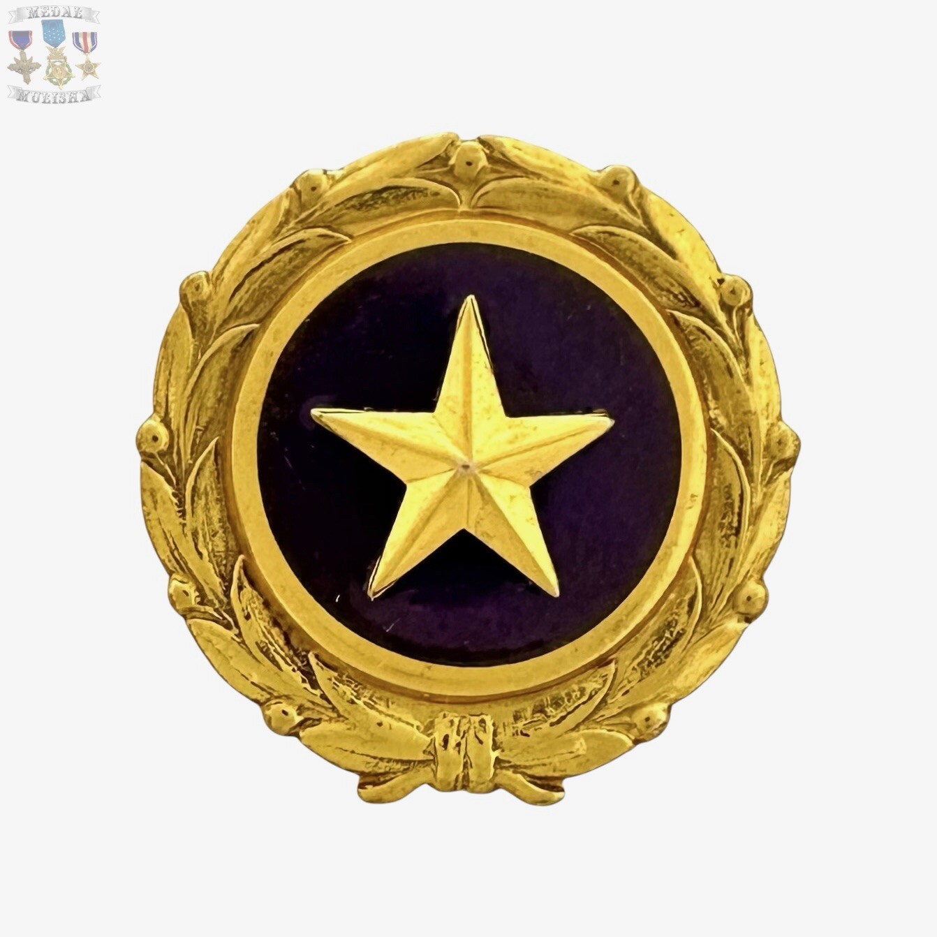 NEXT OF KIN GOLD STAR LAPEL PIN KILLED IN ACTION AUGUST 1947 BOX PURPLE HEART