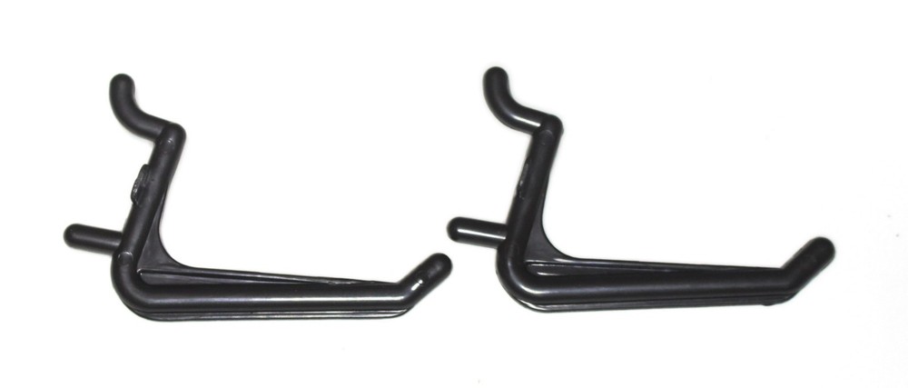 Plastic JUMBO Black L HOOK Peg Board Kit Tool Storage Craft Hooks Pick A Pack