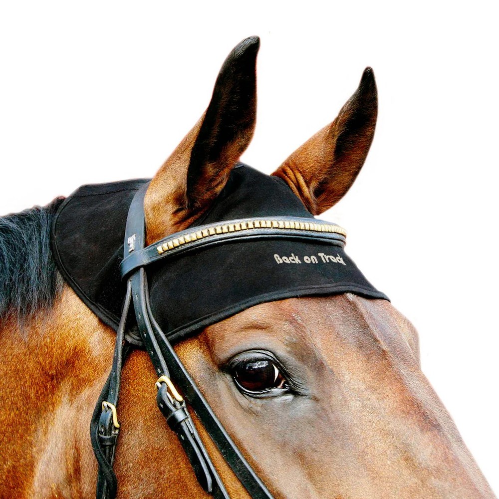 Back On Track Therapeutic Equine Head Cap - Black