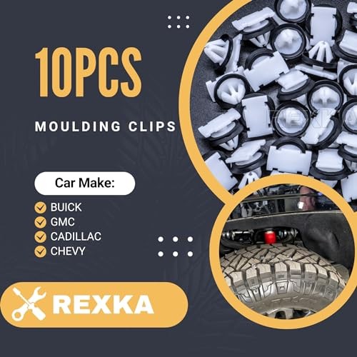 Rocker Panel Moulding Clip, Panel Retainer Clip Replacement for GM 10pcs