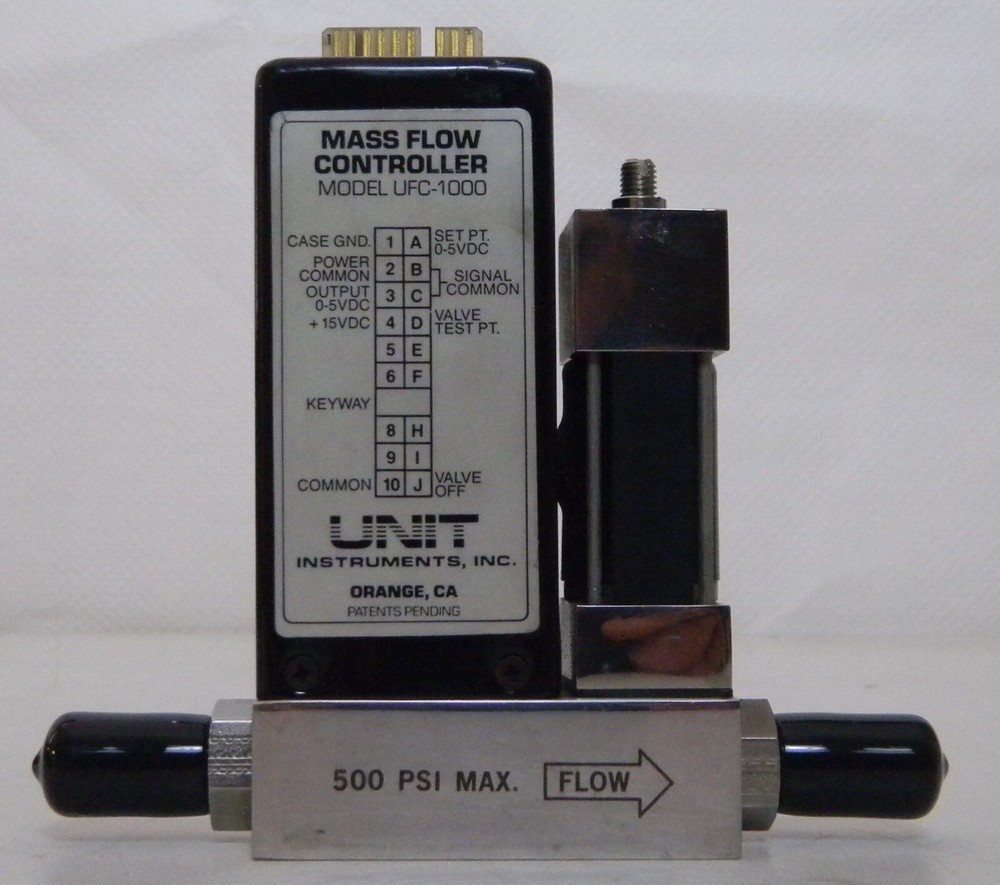 Unit UFC-1000 Mass Flow Controller, Gas- SiH4, Range- 500sccm, Used