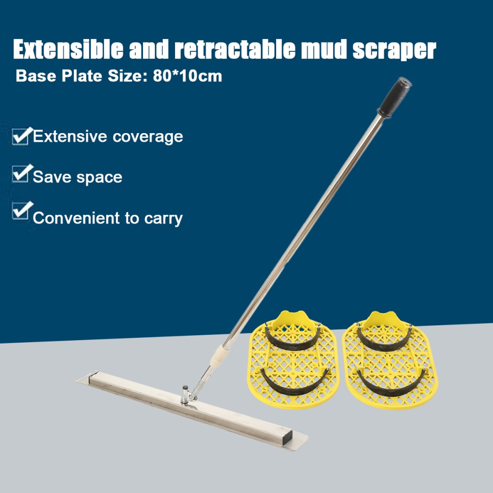 Long Handle Concrete Trowel Cement Surface Smoothing Tool With Finishing Shoes