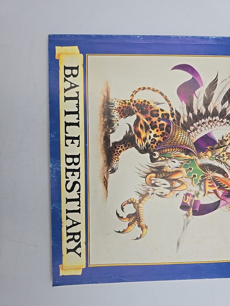 Games Workshop 1992 Warhammer BATTLE BESTIARY Supplement Rule Book OOP