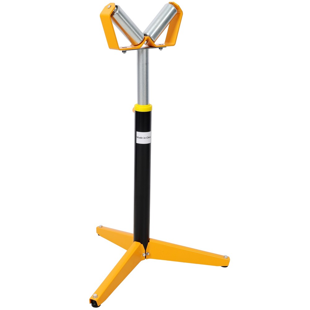 Heavy Duty V-Shape Roller Stand Adjustable Height 29.5-48 Material Support Steel