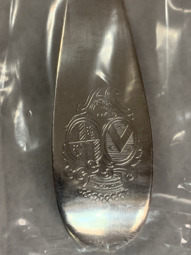 Gorham The GENERAL De ROCHAMBEAU SILVER SERVING SPOON to Lt Gov Jabez 1780 12"