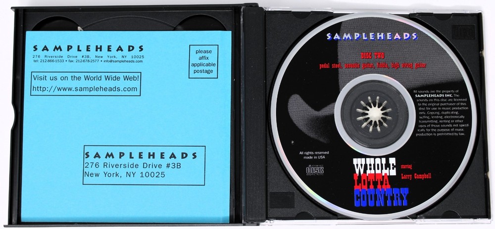 Sampleheads Whole Lotta Country Sample/Sound Library/Sampling 2 CD