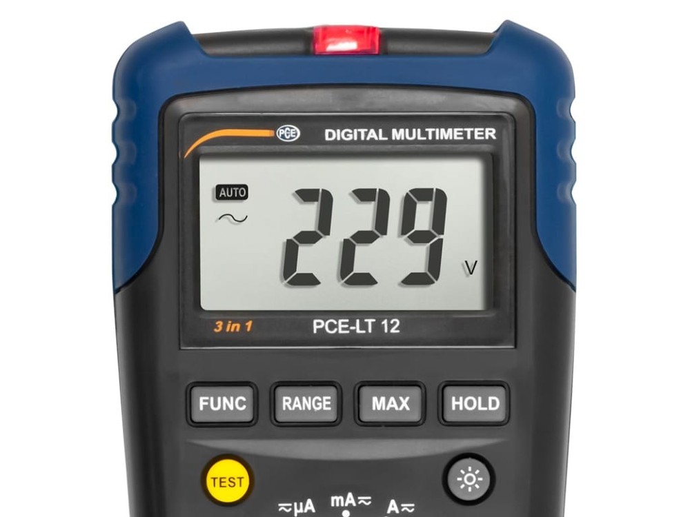PCE Instruments PCE-LT 12 - Digital Multimeter with Telephone Connection Test