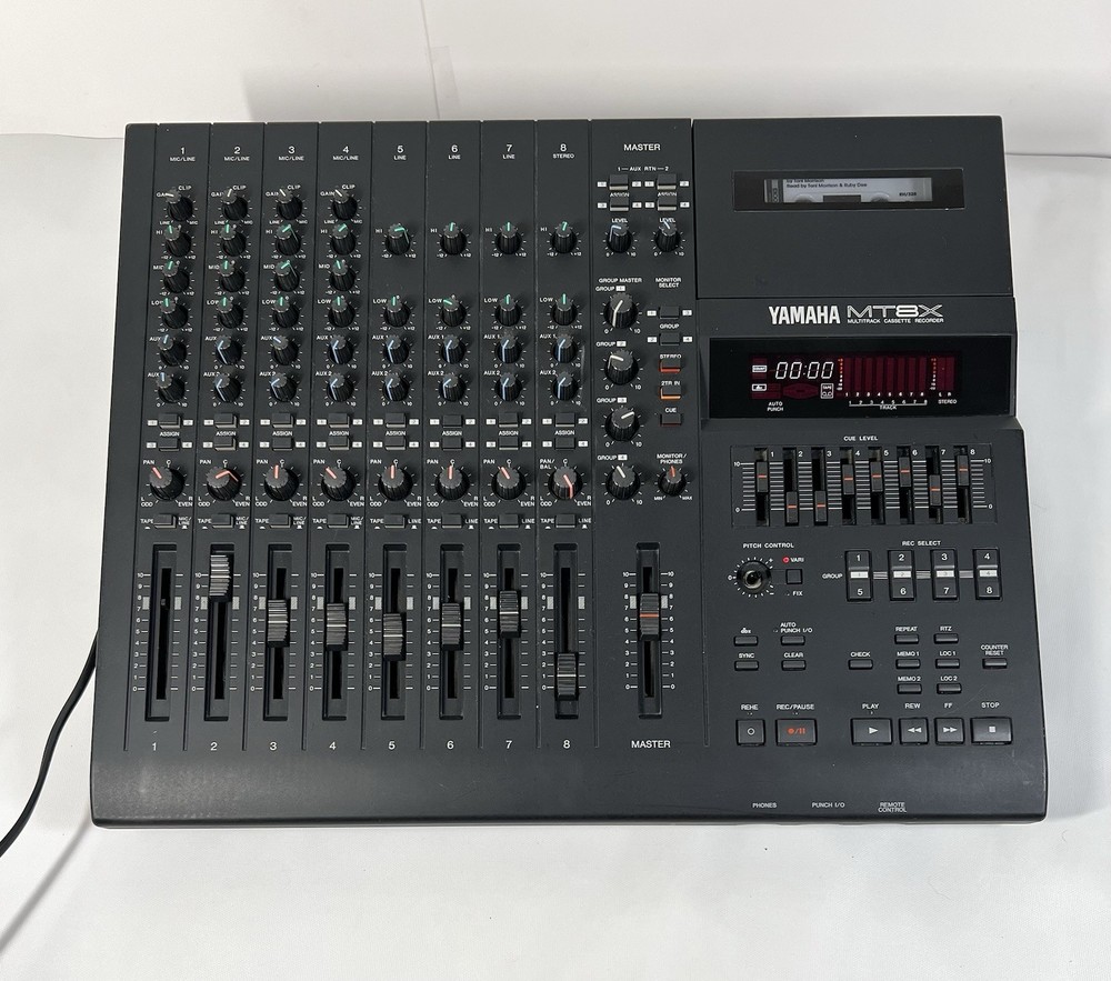 YAMAHA MT8X 8 Track Cassette Multitrack Recorder Working