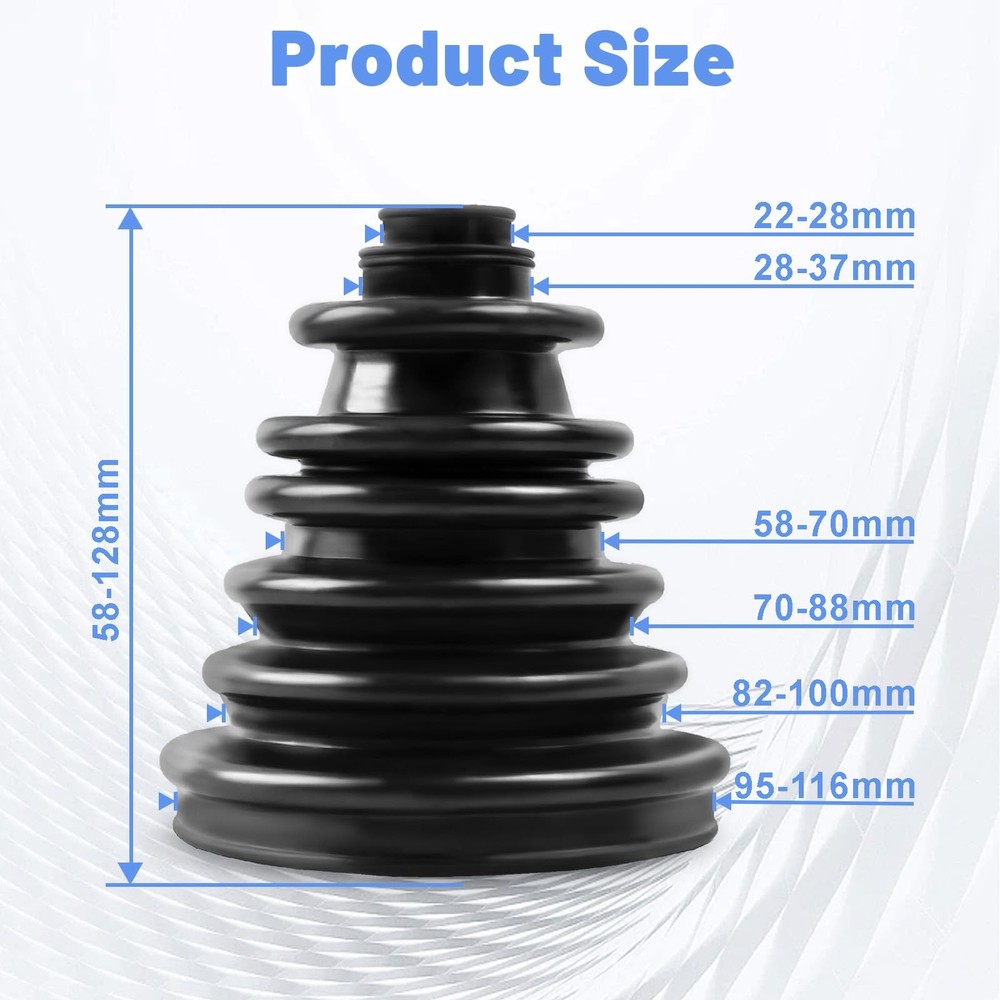 Universal CV Boot Kit Split Joint Gaiter Stretchable Replacement Car Auto Parts