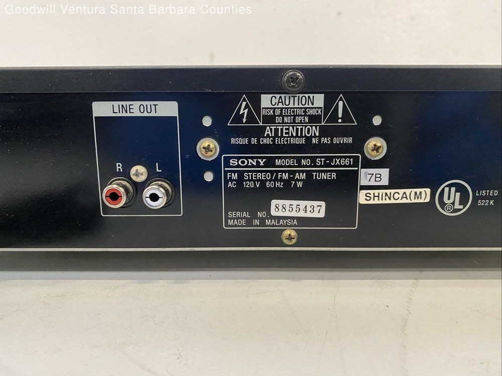 Sony Stereo Cassette Deck Model: TC-WR661 - Read