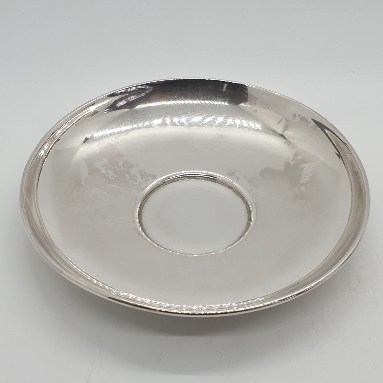 900 Solid Silver Coffee Cup & Saucer