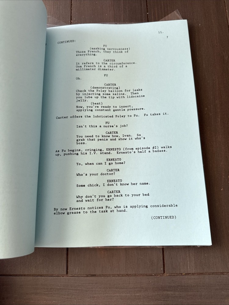 ER TV Show Script Ep. Good Touch Bad Touch Second Draft 8/1997 George Clooney