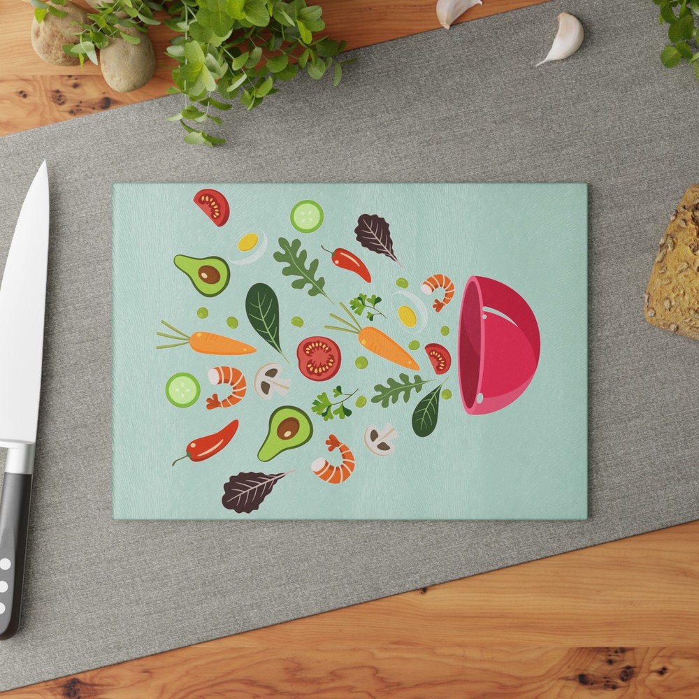 Colorful Glass Cutting Board