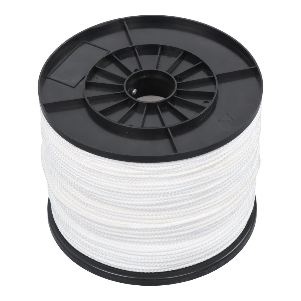 1/8 Inch x 1000 Feet White Polypropylene Tying Twine Pulling Pull Line 8 Strand