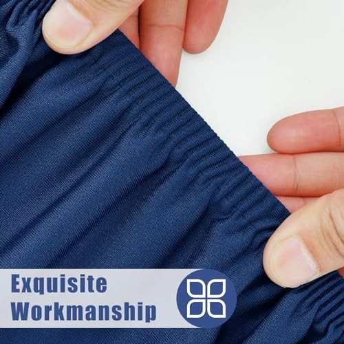 Spandex 6 Foot Rectangle Table Cloth, Elastic 72" x 30" (Rectangular) Navy