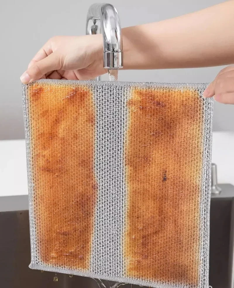20pcs Multipurpose Wire Miracle Cleaning Clothes Thickened Cleaning Sponge Scrub