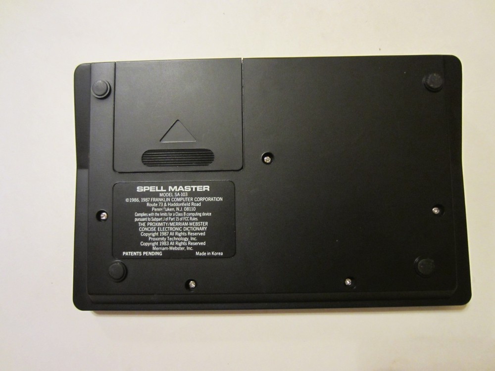 Franklin Computer Spell Master SA-103 Liguistic Technology