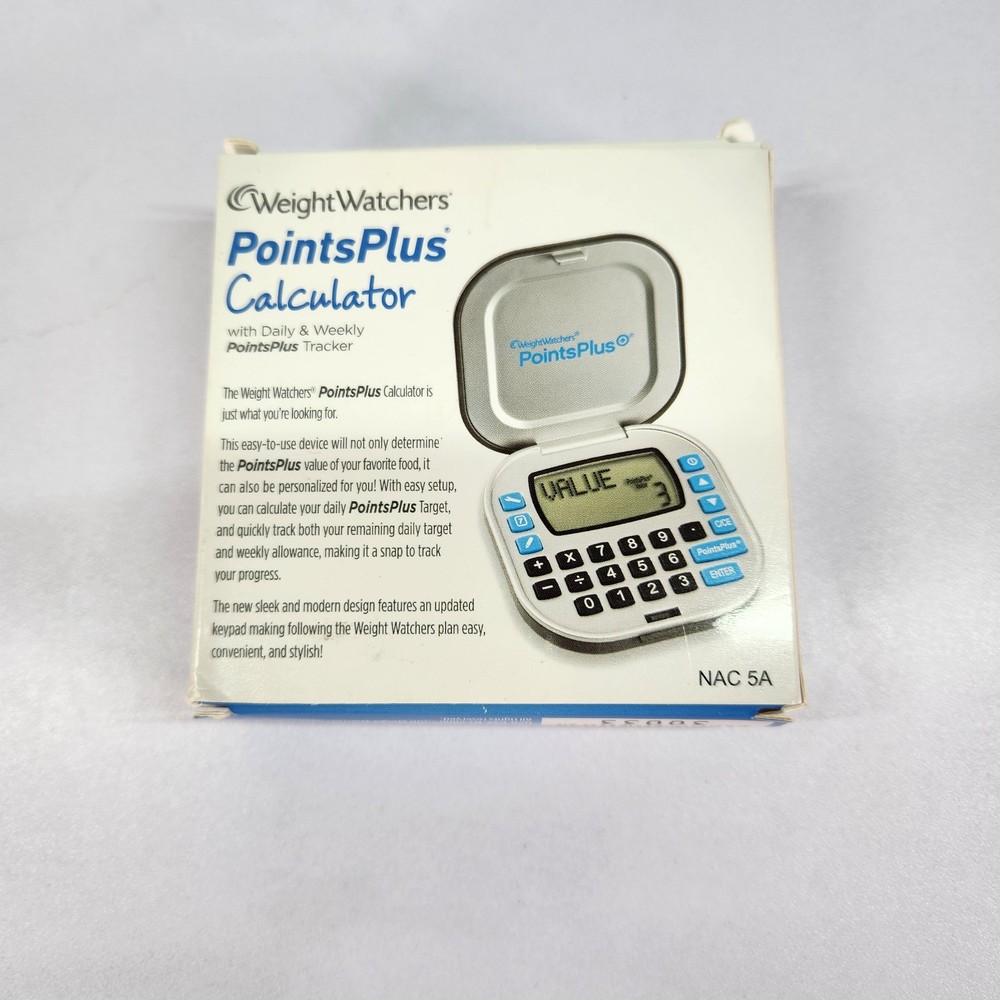 WEIGHT WATCHERS Points Plus Calculator w/Daily & Weekly PointsPlus Tracker NAC5A
